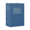 Mini Dictionary Safe Box Book Secret Security Lock Cash Money Coin Storage Jewellery key Locker(Blue)