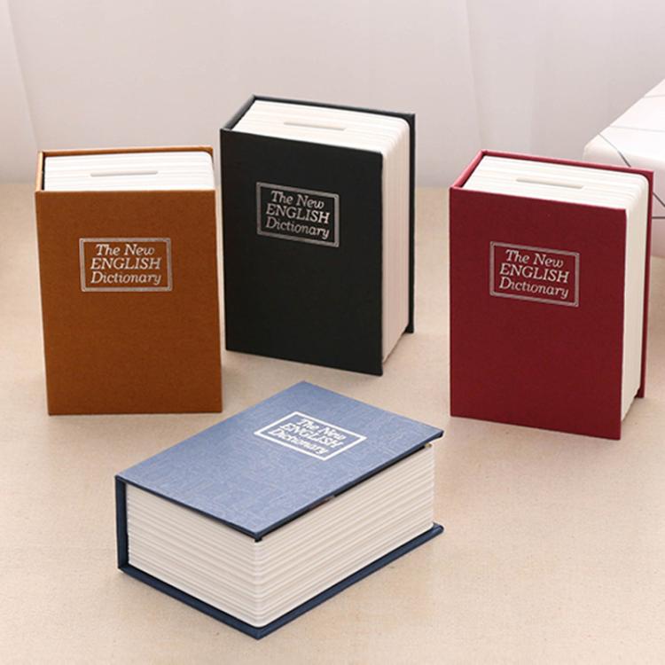 Mini Dictionary Safe Box Book Secret Security Lock Cash Money Coin Storage Jewellery key Locker(Blue)