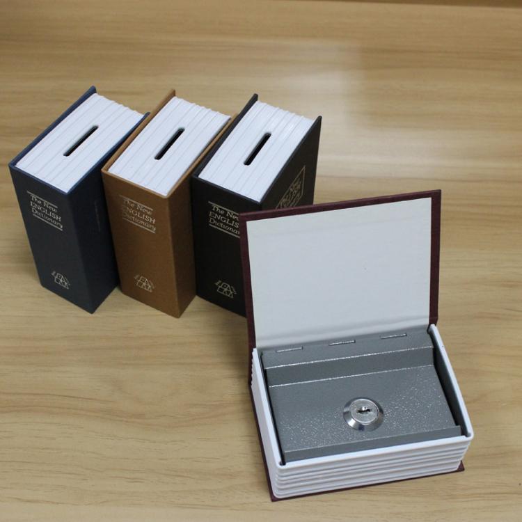 Mini Dictionary Safe Box Book Secret Security Lock Cash Money Coin Storage Jewellery key Locker(Blue)
