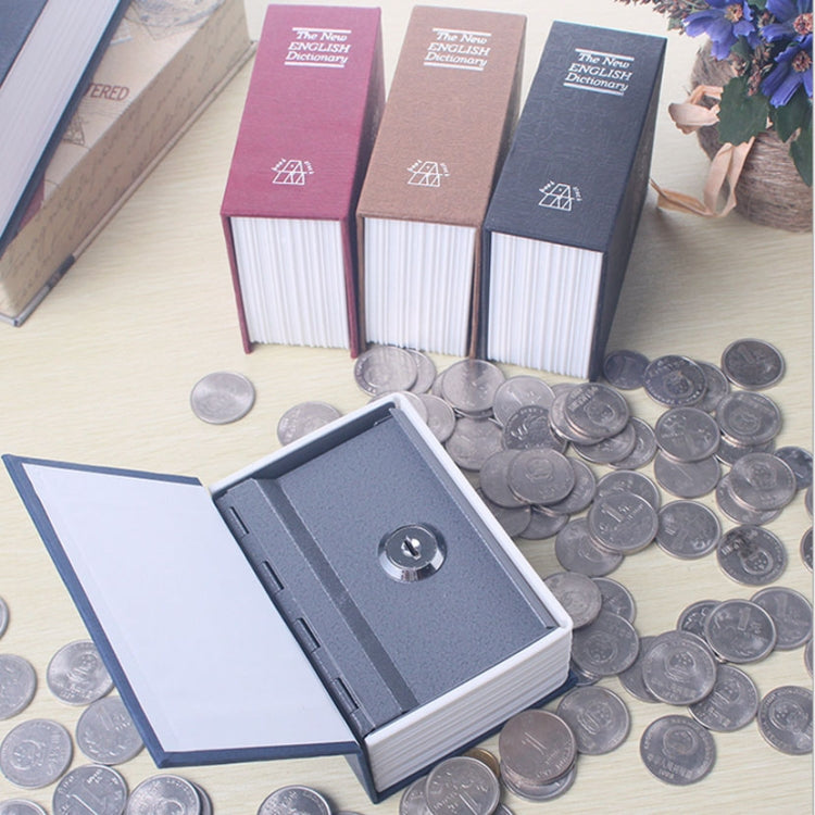 Mini Dictionary Safe Box Book Secret Security Lock Cash Money Coin Storage Jewellery key Locker(Yellow)