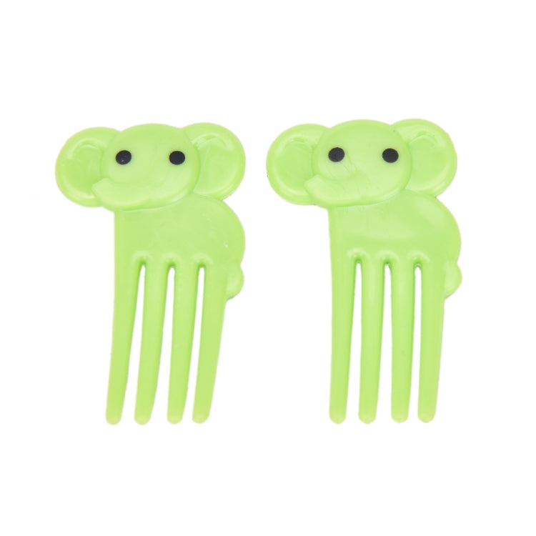 5 Sets 10 in 1 Creative Cartoon Animal Plastic Children Fruit Fork Bento Decoration Toothpick(G220)
