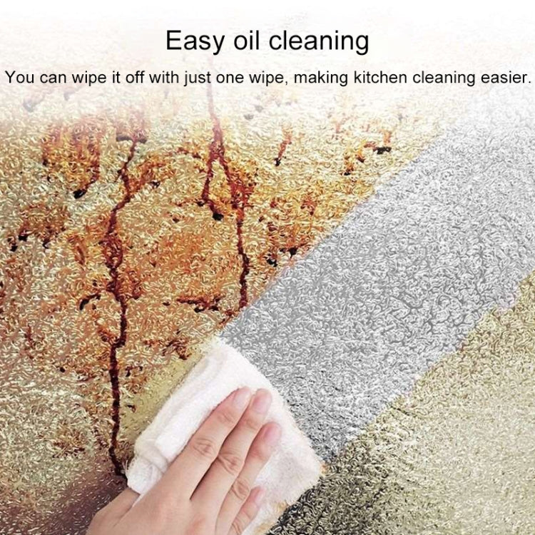 Kitchen Wall Stove Aluminum Foil Oil-proof Stickers Anti-fouling High-temperature Self-adhesive Croppable Wallpaper Wall Sticker, Size:40cmx5m Style: Cube