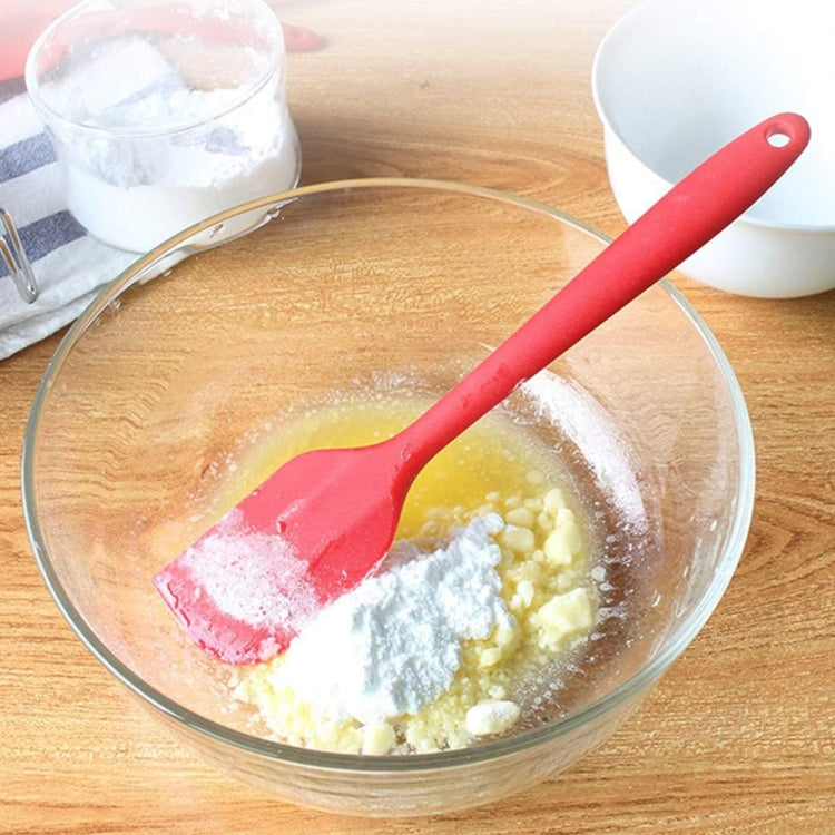 Kitchen Silicone Cream Cake Spatula Mixing Scraper Brush Butter Mixer Brushes Baking Tool Kitchenware(Red)