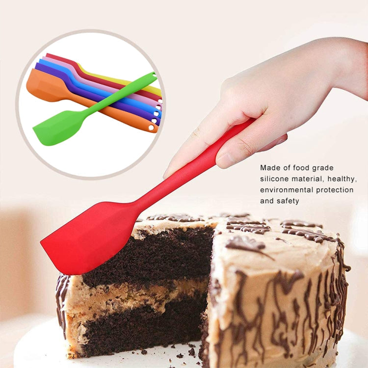 Kitchen Silicone Cream Cake Spatula Mixing Scraper Brush Butter Mixer Brushes Baking Tool Kitchenware(Red)