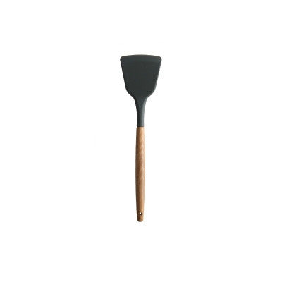 Silicone Wood Handle Spatula Heat-resistant Soup Spoon Non-stick Special Cooking Shovel Kitchen Tools Fried Shovel