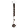 Outdoor Security Protection Black Monkey Fist Steel Ball Bearing Self Defense Lanyard Survival Key Chain(Camouflage Green1)