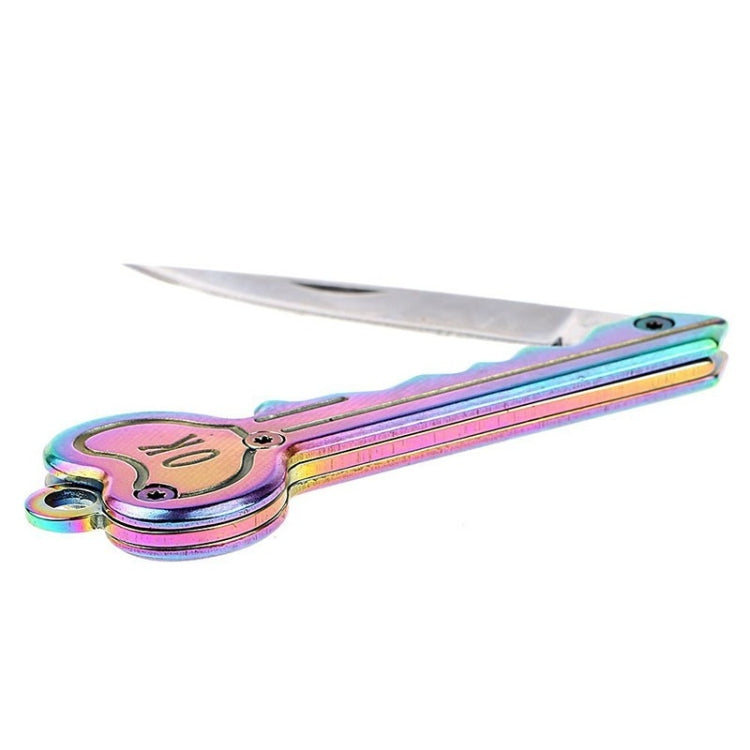 Mini Key Knife Camp Outdoor Keyring Ring Keychain Fold Self Defense Security Multi Tool(Multi-color)