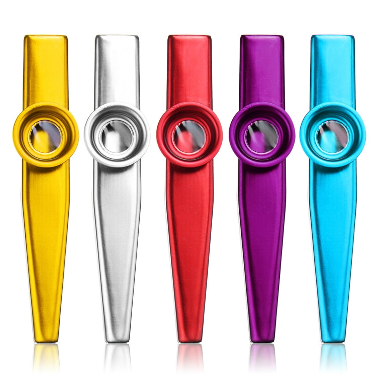 10 PCS Metal Kazoo Children Accompaniment Instrument(Purple)