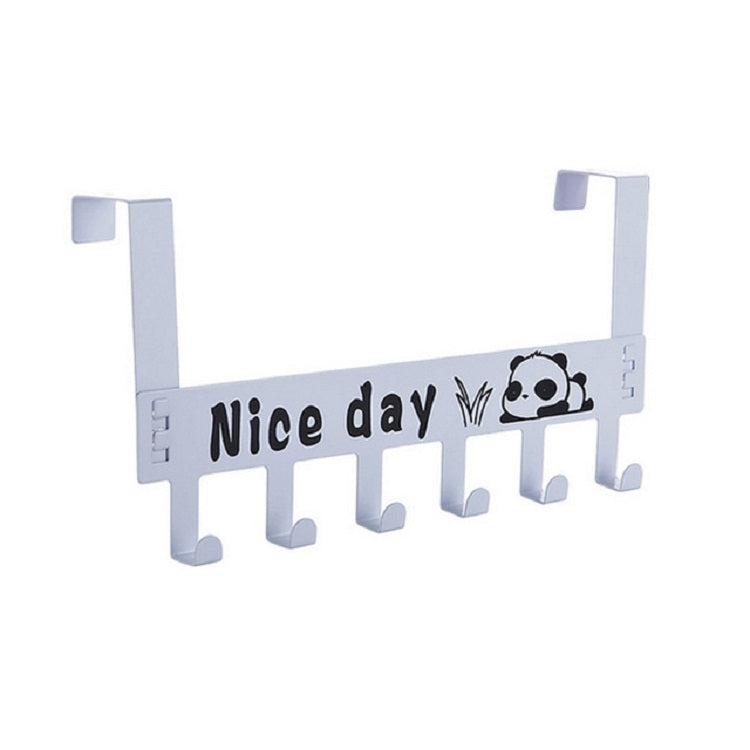 Hook Door Back Coat Hanger Cartoon Wall-mounted Door Hanger(Black)
