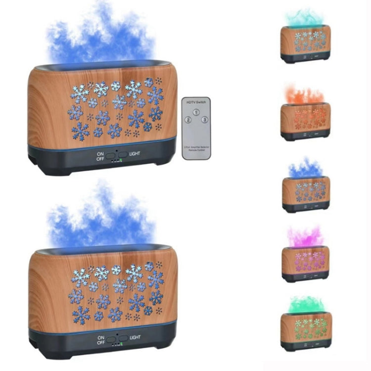 Home Colorful Simulation Flame Incense Smoked Lamp Humidifier, Model:Remote Control(US Plug)