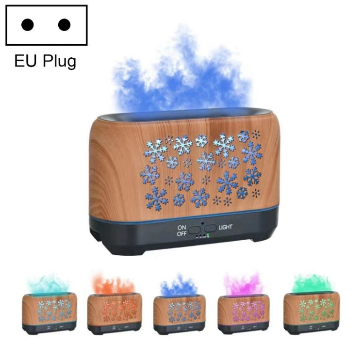 Home Colorful Simulation Flame Incense Smoked Lamp Humidifier, Model:Without Remote Control(EU Plug)