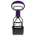 Long Handle Jaw Poop Scoop Clean Pick Up Animal Waste Dog Puppy Cat Waste Picker(Purple)