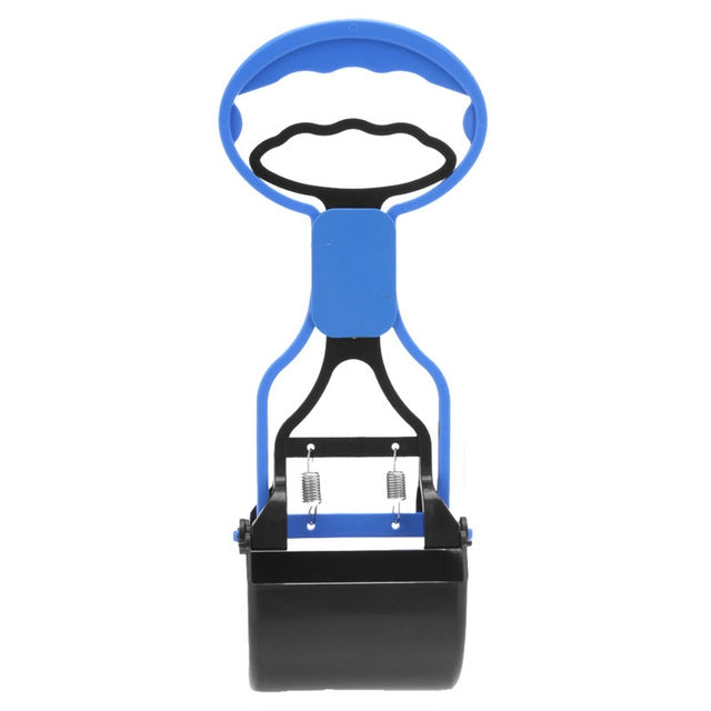 Long Handle Jaw Poop Scoop Clean Pick Up Animal Waste Dog Puppy Cat Waste Picker(Blue)