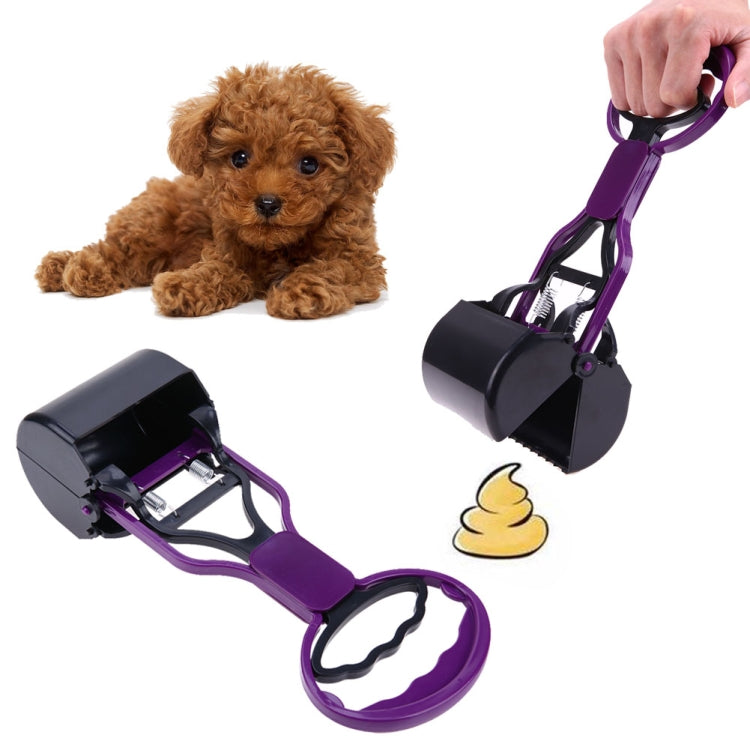 Long Handle Jaw Poop Scoop Clean Pick Up Animal Waste Dog Puppy Cat Waste Picker(Blue)