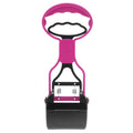 Long Handle Jaw Poop Scoop Clean Pick Up Animal Waste Dog Puppy Cat Waste Picker(Pink)