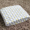Soft Flannel Pet Blanket Dots Printed Breathable Bed Mat Warm Pet Sleeping Cushion Cover for Pet Dog Cat, Size:M(Cream Color)