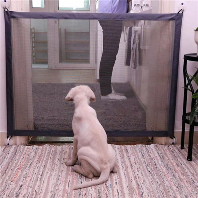 Dog Pet Fences Portable Folding Safe Protection Safety Door Magic Gate For Dogs Cat Pet, Size:180cm x72cm(Beige)