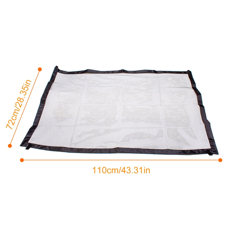 Dog Pet Fences Portable Folding Safe Protection Safety Door Magic Gate For Dogs Cat Pet, Size:110cm x72cm(Black)