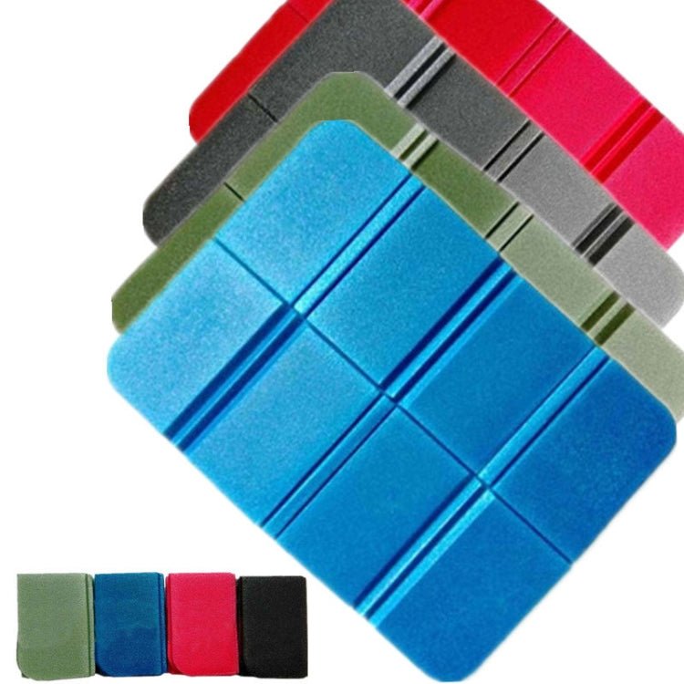 XPE Folder Camping Mat Folding Portable Small Cushion Moisture-Proof Waterproof Prevent Dirty Picnic Mat  Beach Pad(Blue)