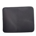 Waterproof Pet Cat Litter Mat EVA Double Layer Cat Litter Trapping Pets Mat Pad Bottom Non-slip Pet Litter Cat Mat, Size:L (Black)