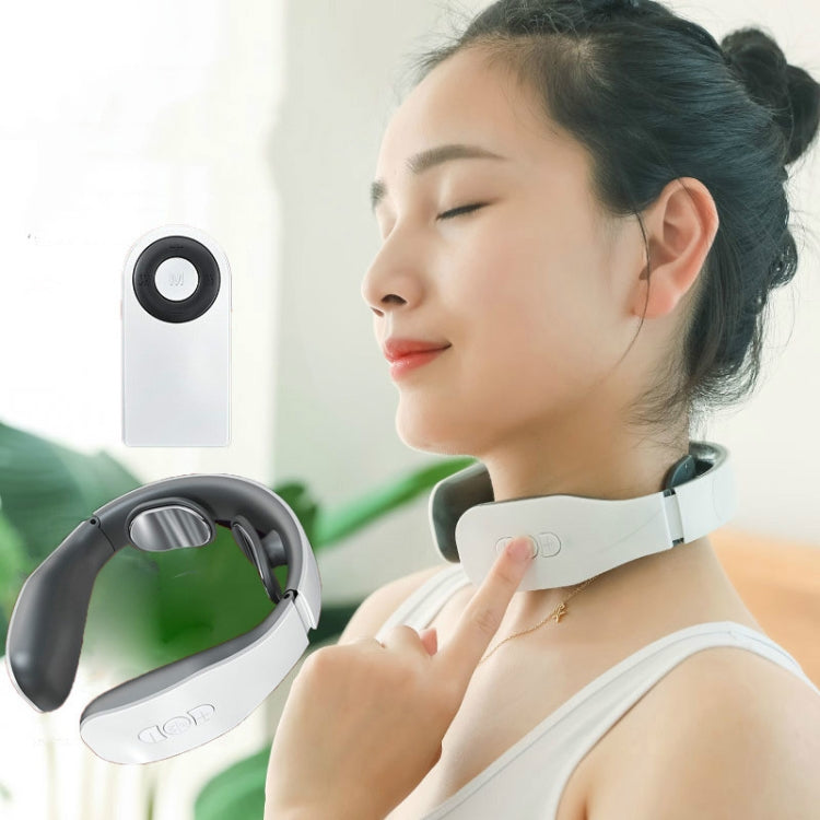 Cervical Massager Electromagnetic Pulse Heating Neck Protector, Style:Charging