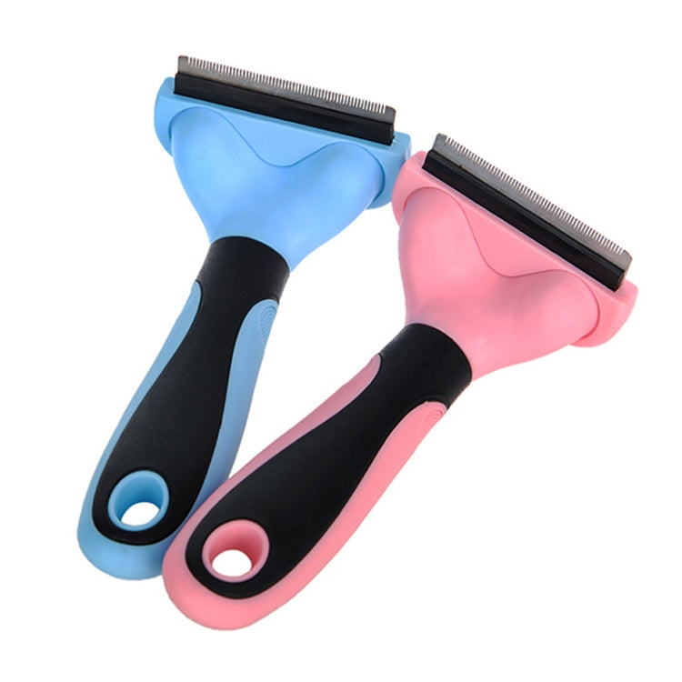 Pet Comb Stainless Steel Double-Sided Open Knot Clean Beauty Hair Removal Comb, Size:Large(Red)