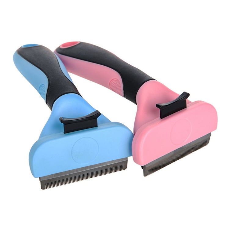 Pet Comb Stainless Steel Double-Sided Open Knot Clean Beauty Hair Removal Comb, Size:Large(Red)