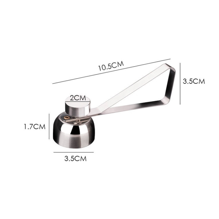 Metal Egg Scissors Egg Topper Cutter Shell Opener Stainless Steel Boiled Raw Egg Creative Kitchen Tools(Silver)