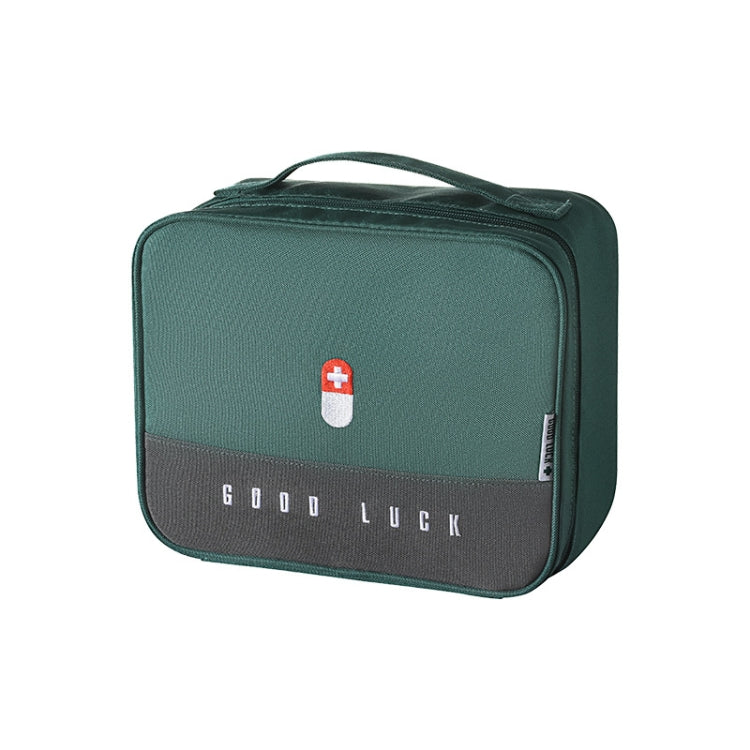 Thickened Large-Capacity Multifunctional Medicine Box Family Portable Storage Bag(Green)