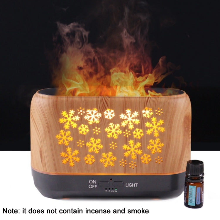 Desktop 3D Simulation Flame Incense Smoked Machine Humidifier, Colour:White(EU Plug)