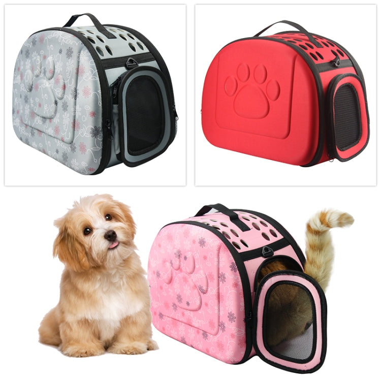 Portable Cats Handbag Foldable Travel Bag Puppy Carrying Mesh Shoulder Pet Bags( Gray)