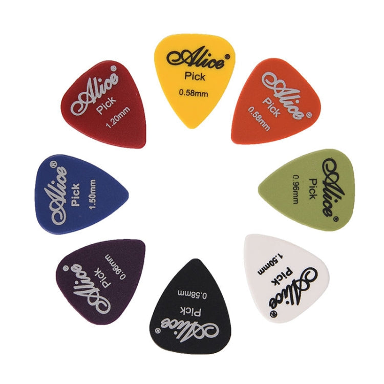 Alice 50 PCS ABS Electric Guitar Picks, Random Color Delivery, Surface:Mirror, Size:0.58mm