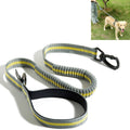Dog Outdoor Anti-Scourge Traction Rope Nylon Reflective Elastic Stretch Dog Walking Rope(Yellow)