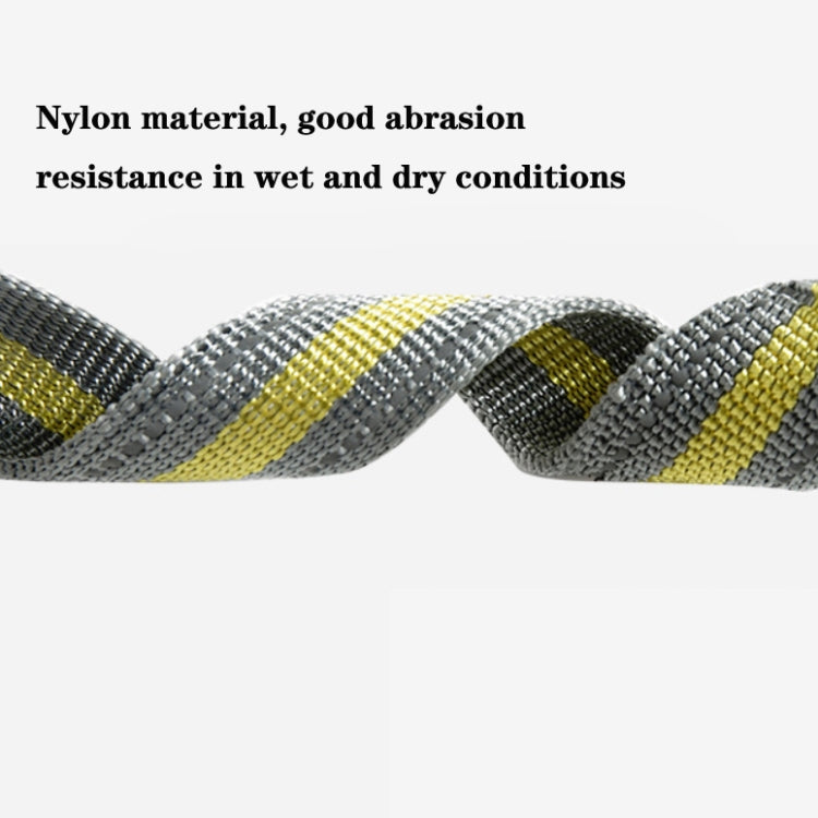 Dog Outdoor Anti-Scourge Traction Rope Nylon Reflective Elastic Stretch Dog Walking Rope(Yellow)