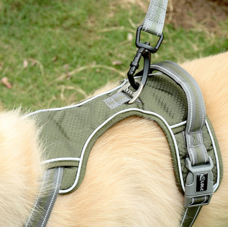 Dog Outdoor Anti-Scourge Traction Rope Nylon Reflective Elastic Stretch Dog Walking Rope(Yellow)