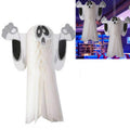 Halloween Atmosphere Decoration Ghost Pendant Outdoor Indoor Ghost Festival Dress Up Ghost Pendant, Size: Small(White)