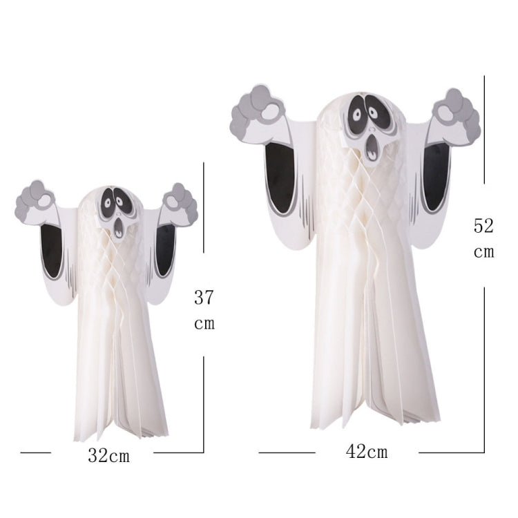 Halloween Atmosphere Decoration Ghost Pendant Outdoor Indoor Ghost Festival Dress Up Ghost Pendant, Size: Large(White)