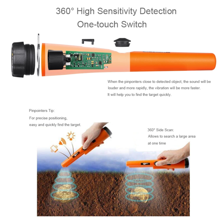 Goint S Metal Detector Gold Detector Pointer Pinpointing(Orange) Random Package Delivery