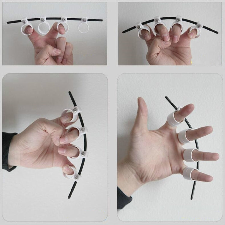 Four-finger Finger Expander Guitar Ukulele Piano Span Practice Finger  Cover, Specification:Standard Bold Edition(White)