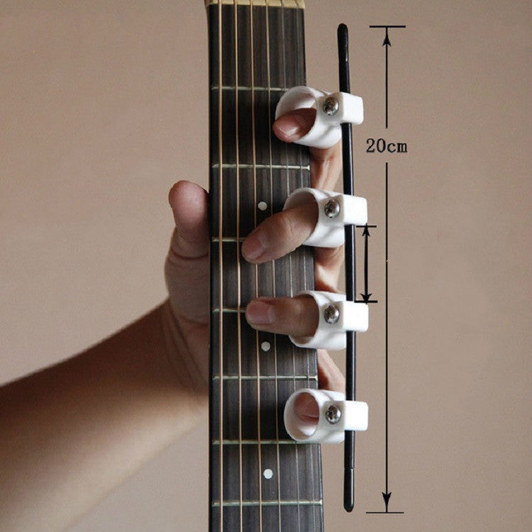 Four-finger Finger Expander Guitar Ukulele Piano Span Practice Finger  Cover, Specification:Children Edition(White)