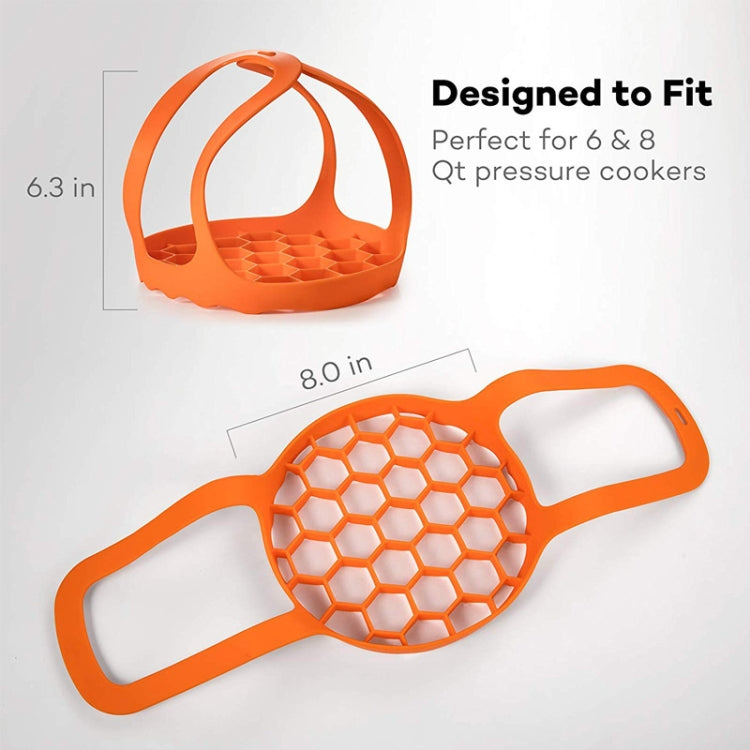 Silicone Steamer Egg Cooker Silicone Steamer Basket, Size:8 Inches(Sky Blue)