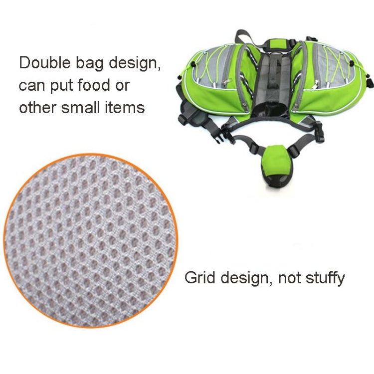 Self-Portable Backpack For Dogs Out Of The Backpack Breathable Mesh Pet Bag, Specification: L(Blue)