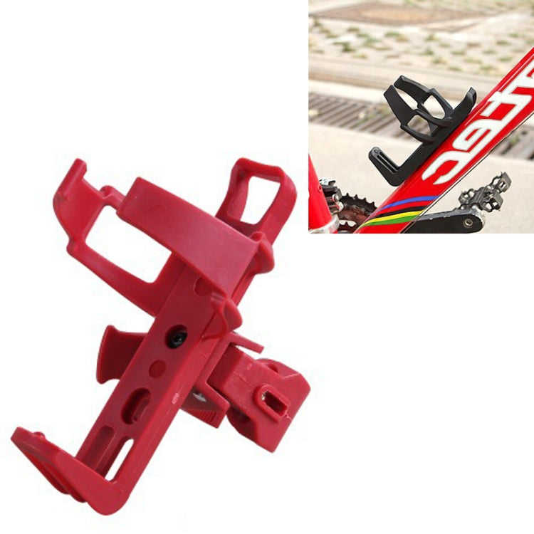 Mountain Bike Bottle Cage Bicycle Quick Release Free Hanging Cup Holder Road Bike Electric Scooter Motorcycle Water Cup Holder(Red)