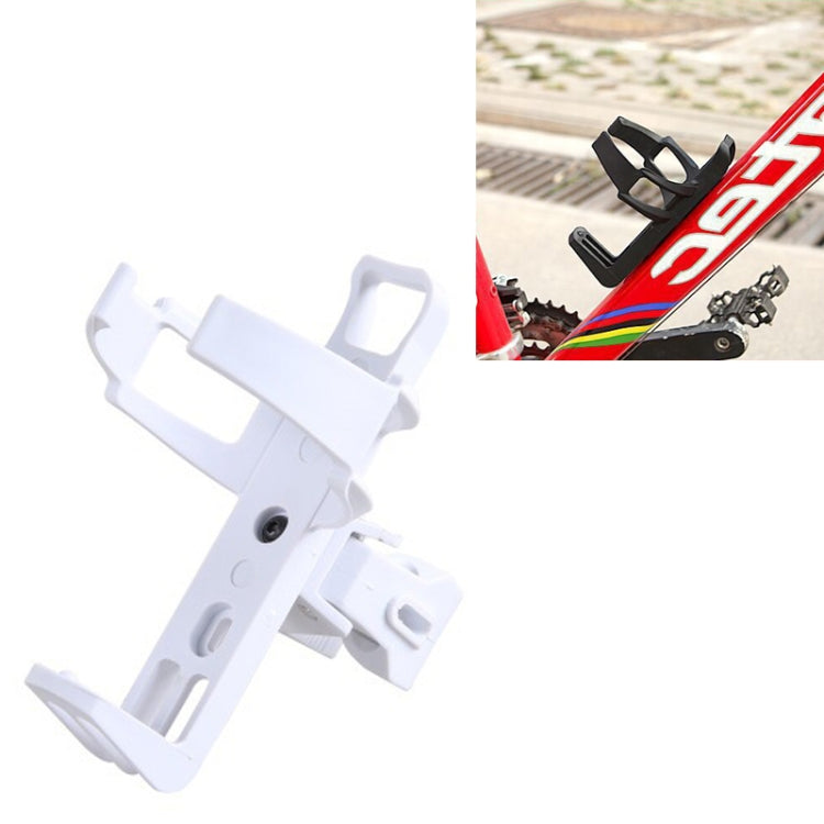 Mountain Bike Bottle Cage Bicycle Quick Release Free Hanging Cup Holder Road Bike Electric Scooter Motorcycle Water Cup Holder(White)