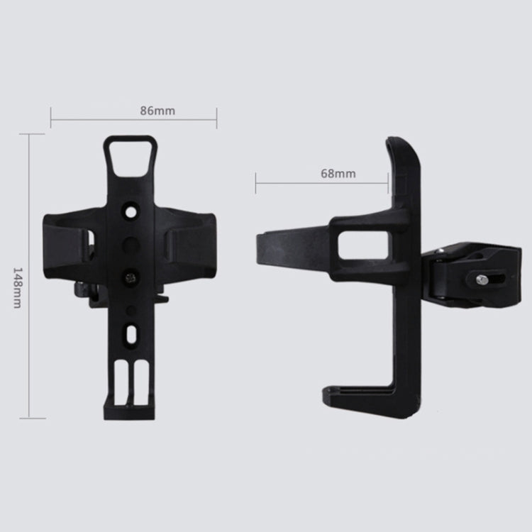 Mountain Bike Bottle Cage Bicycle Quick Release Free Hanging Cup Holder Road Bike Electric Scooter Motorcycle Water Cup Holder(Black)