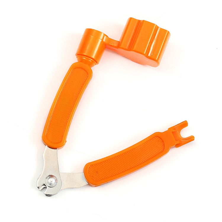 Guitar String Changing Tool Set String Trimmer Winding String Winding Three-in-one Clamp Guitar Accessories(Black Wihout Paper Jam)