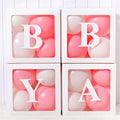 Wedding Birthday Party Decoration Transparent Letter Balloon Box(White Baby)
