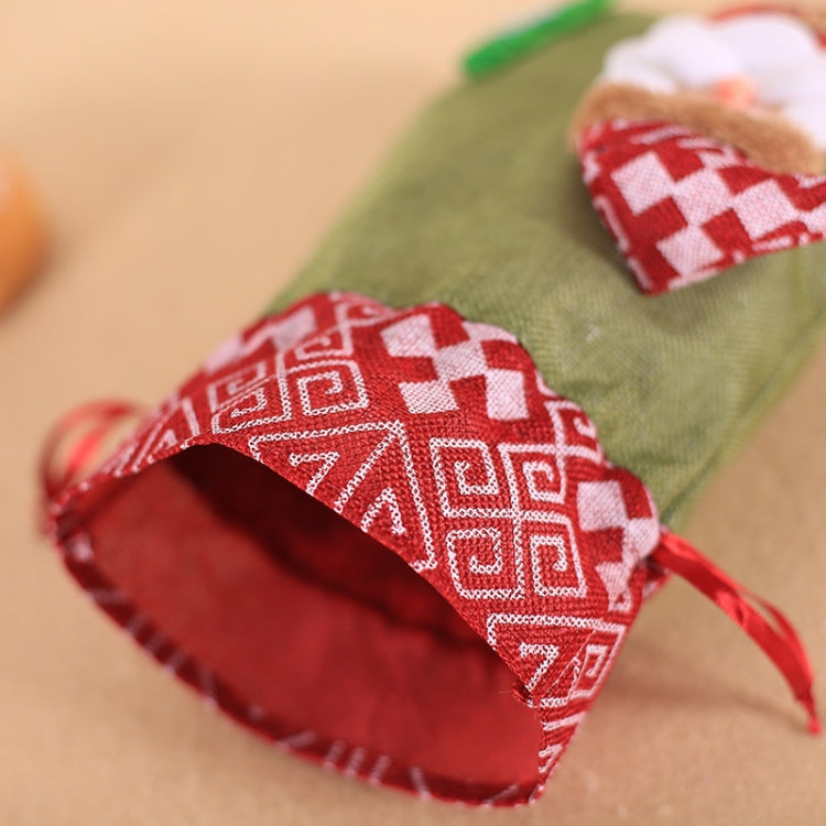 Creative Christmas Gift Bag Children Burlap Beam Apple Bag Candy Cookie Bag(Snowman)
