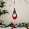 Christmas Ornaments Forest Old Man Doll Pendant(Gray Hat)