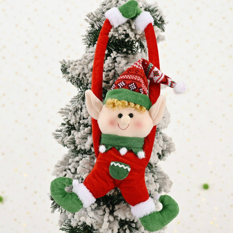 Christmas Decoration Fairy Curtain Buckle Door Hanging(Red)